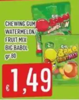 IperSisa Chewing gum watermelon/fruit mix big babol offerta