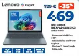 Elettrosintesi Lenovo IDEAPAD Slim 3 C3 offerta
