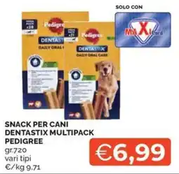 Maxisconto Snack per cani Dentastix multipack Pedigree offerta