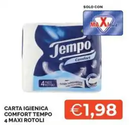Maxisconto Carta igienica comfort Tempo offerta
