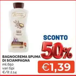 Maxisconto Bagno crema spuma di sciampagna offerta