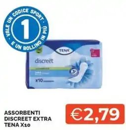 Maxisconto Assorbenti discreet extra Tena offerta