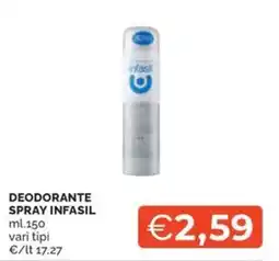 Maxisconto Deodorante spray Infasil offerta