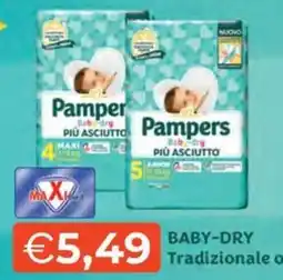 Maxisconto Pampers Baby-dry Più Asciutto offerta