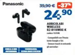 Elettrosintesi Panasonic Auricolari wireless RZ-B110WDE-K offerta