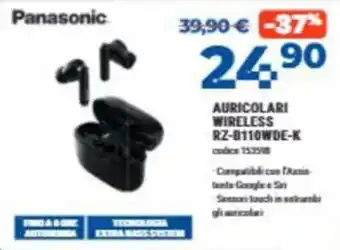 Panasonic Auricolari wireless RZ-B110WDE-K