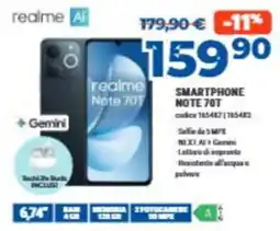 Elettrosintesi realme Note 70T offerta
