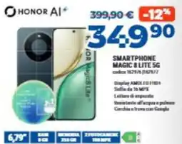 Elettrosintesi Honor AI+ Smartphone Magic 8 Lite 5G offerta