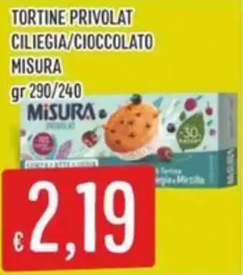 Tortine privolat ciliegia/cioccolato misura