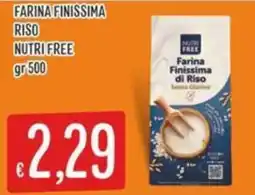 IperSisa Farina Finissima di Riso Nutri Free offerta