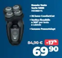 Elettrosintesi Rasoio Testa Serie 5000 offerta