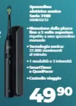 Elettrosintesi Spazzolino elettrico sonico Serie 3100 offerta