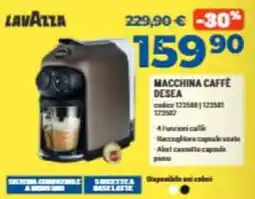 Elettrosintesi Lavazza macchina caffè DeSéa offerta