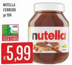 IperSisa Nutella Ferrero offerta