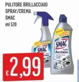 IperSisa Pulitore brillacciaio spray/crema Smac offerta