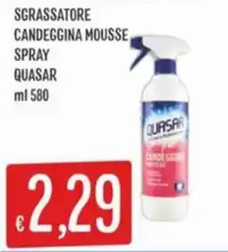 IperSisa Sgrassatore candeggina mousse spray Quasar offerta