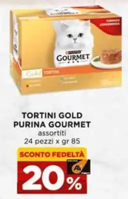 Alì Supermercati Tortini Gold Purina Gourmet offerta