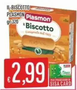 IperSisa Il biscotto Plasmon offerta