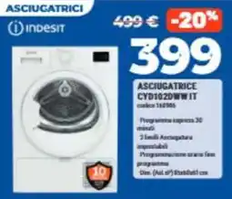 Elettrosintesi Asciugatrice Indesit offerta