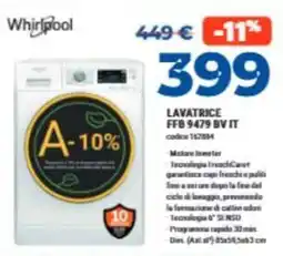 Elettrosintesi Whirlpool lavatrice offerta