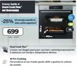 Elettrosintesi Forno Serie 4 Dual Cook Flex offerta