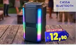 Punto Shopping Megastore Cassa Bluetooth Con LED offerta