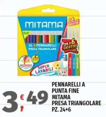Pennarelli a punta fine Mitama presa triangolare