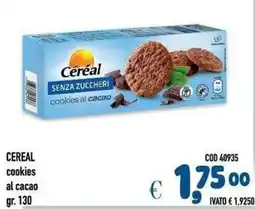 Del Prete Distribuzioni Céréal cookies al cacao offerta