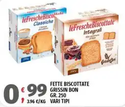 Vivo Supermercati Fette biscottate Grissin Bon offerta