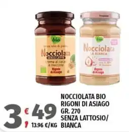 Vivo Supermercati Nocciolata bio Rigoni di Asiago offerta