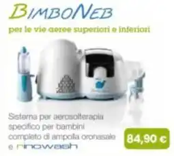 Paniate BimboNeb sistema per aerosolterapia specifico per bambini offerta