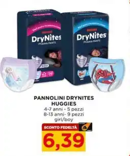 Alì Supermercati Pannolini DryNites Huggies offerta