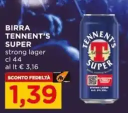 Alì Supermercati Birra Tennent's Super offerta