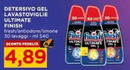 Alì Supermercati Detersivo gel lavastoviglie ultimate finish offerta