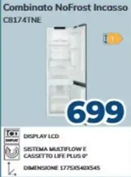 Elettrosintesi Combinato NoFrost Incasso offerta