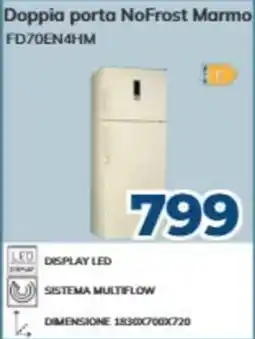 Elettrosintesi Refrigeratore doppia porta NoFrost Marmo offerta