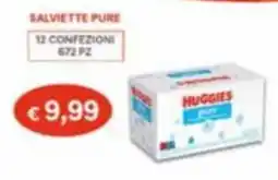 Paniate Salviette pure Huggies offerta