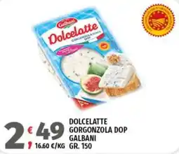 Vivo Supermercati Dolcelatte Gorgonzola Dop Galbani offerta