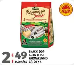 Vivo Supermercati Parmareggio Snack! offerta