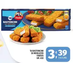 Vivo Supermercati Bastoncini di merluzzo Findus offerta