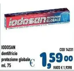 Del Prete Distribuzioni Iodosan dentifricio protezione globale offerta