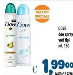 Del Prete Distribuzioni Dove deo spray offerta