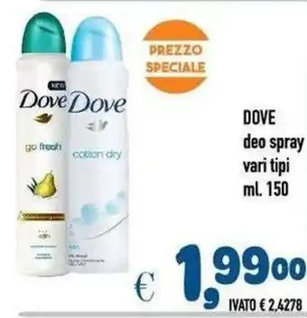 Dove deo spray