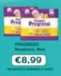 Paniate Progressi Newborn Mini offerta