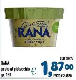 Del Prete Distribuzioni Rana pesto al pistacchio offerta