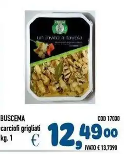 Del Prete Distribuzioni Buscema carciofi grigliati offerta