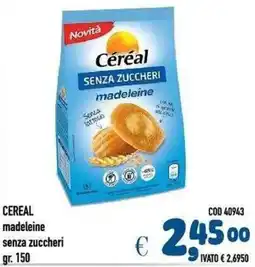 Del Prete Distribuzioni Céréal madeleine senza zuccheri offerta