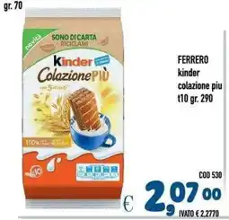 Del Prete Distribuzioni Kinder Colazione Più offerta