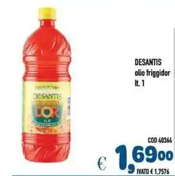 Del Prete Distribuzioni Desantis olio friggidor offerta