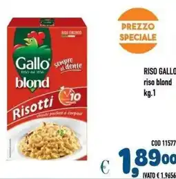 Del Prete Distribuzioni Riso Gallo riso blond offerta